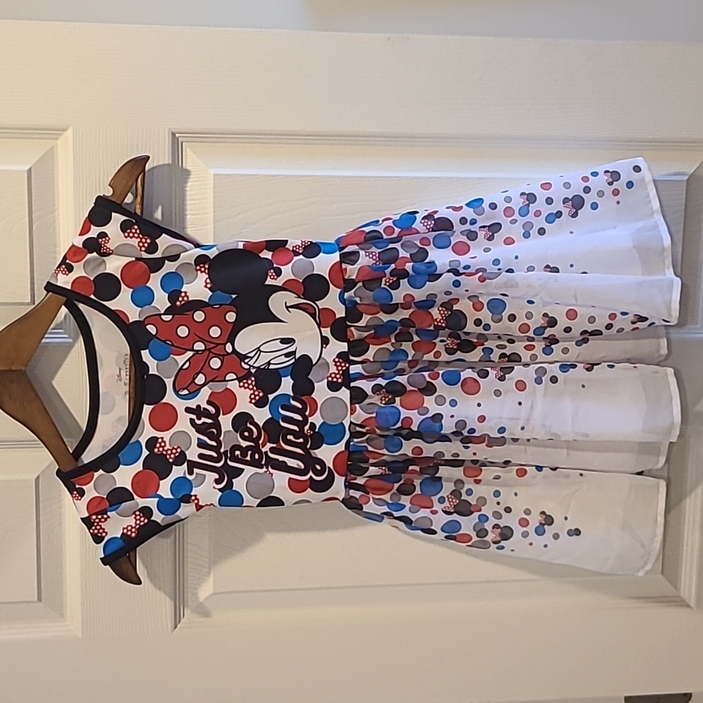 Just Be You Disney Minnie Mouse Dress Size Large Girls 6-6X Party Dress